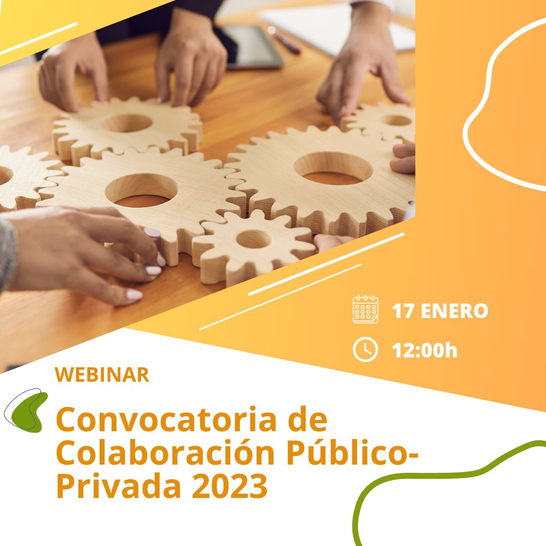 Geolit_Jaen's tweet photo. Webinar explicativo de la Convocatoria de Colaboración Público-Privada 2023.
17 enero | 12:00h
Plazo: 30 enero a 20 febrero.
Más información en la web de @APTE_es:
https://t.co/dDV5ADu7RI
Conéctate al webinar en el enlace de zoom: https://t.co/8Ft9vB3DhQ
#geolit #marcageolit https://t.co/BvV77bOHXB