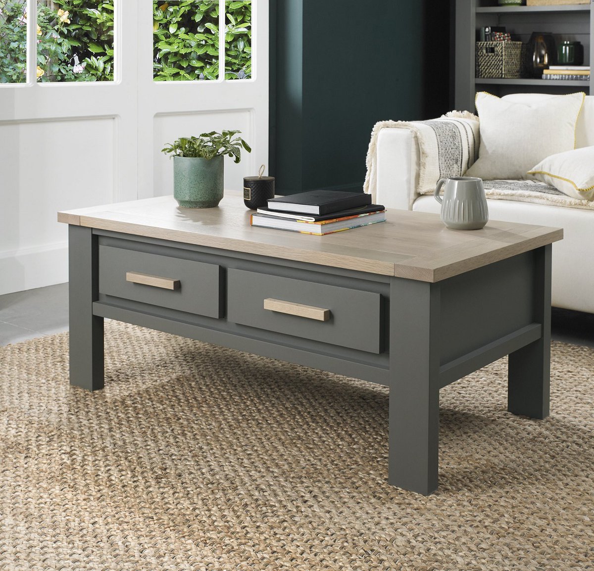 OakFurnitureCo's tweet photo. ⚡️Clearance!!⚡️
Save £260 OFF our Oakham Dark Grey & Scandi Oak #CoffeeTable with Drawers! 😉
Width 110cm, Depth 60cm, Height 44.5cm.
Was £559
Now £299
For full specifications on this Coffee Table tap the link 👇
https://t.co/a5Y0W4enzS
-
#coffeetables #greycoffeetable #sale https://t.co/yTlN9pfJJR