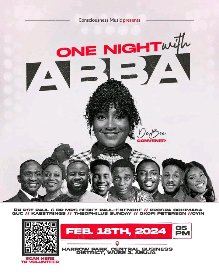 deborahpaulenen's tweet photo. We are set to be blessed by the sensational and anointed minister G U C at ONE NIGHT WITH ABBA!
Are you ready for the sound of revival?π₯π₯π₯
#onenightwithabba #JesusIsLord #Debee #deborahpaulenenche #MinisterGUC https://t.co/h2marl5FP4