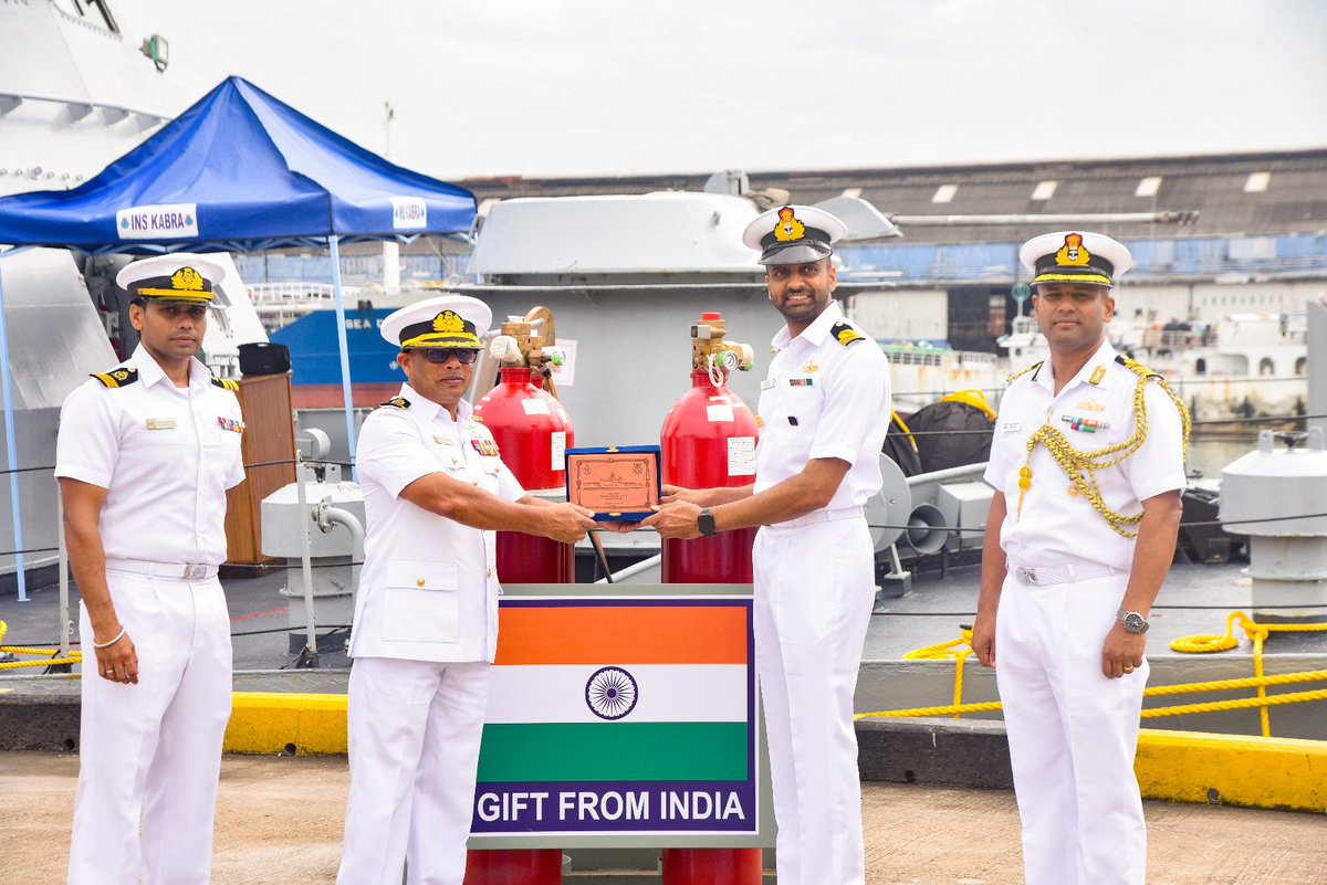 indiannavy's tweet photo. #INSKabra, the indigenous Fast Attack Craft, arrived #Colombo, #08Jan 24
The ship was accorded warm welcome by @srilanka_navy
Handed over essential spares for #SriLankaNavy & @airforcelk
The visit further strengthens #maritimecooperation b/n both the navies.
🇮🇳-🇱🇰 🤝
@IndiainSL https://t.co/mb9hbCez1V