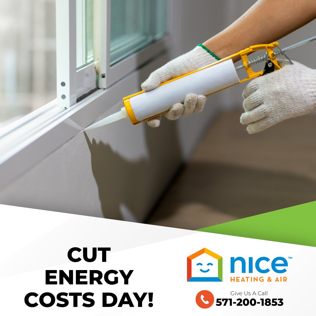 Today is the perfect day to take control of your energy expenses. Simple changes make a big impact: seal drafts, switch to LED bulbs, and schedule an HVAC tune-up! 🏡🔧 Let Nice Heating &amp; Air help you boost efficiency. Call 571-200-1853 and let's make your home energy-smart! 💙🌐