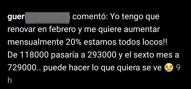 InquilinosAgrup's tweet photo. Algunos testimonios del caos que desató el decreto en materia de alquileres. https://t.co/owX12yYmmN