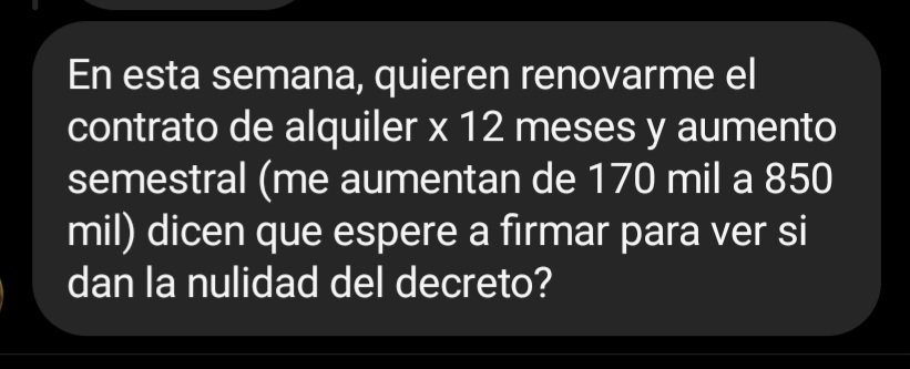 InquilinosAgrup's tweet photo. Algunos testimonios del caos que desató el decreto en materia de alquileres. https://t.co/owX12yYmmN