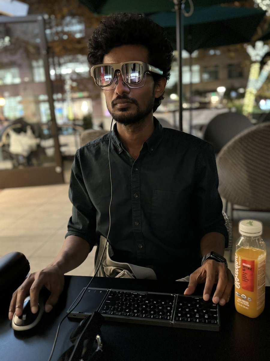NimaZeighami's tweet photo. This is @rohildev, the CEO of @NimoPlanet, and what his team has built is remarkable.

Nimo was the coolest AR demo I tried in 2023, and if you’re at CES 2024, you don’t want to miss your chance to try it.

Here is a thread of my initial thoughts. https://t.co/DmYdhcJhfm