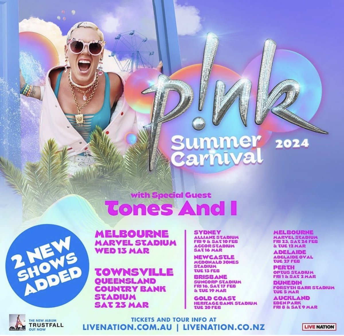 glynis_lumpkin's tweet photo. We are getting closer and closer!! Grab Your Tickets nowππ canβt wait to see whatβs New songs are add. @Pink give us #hateme and #alloutoffight. Please https://t.co/cgcAaMi3mi