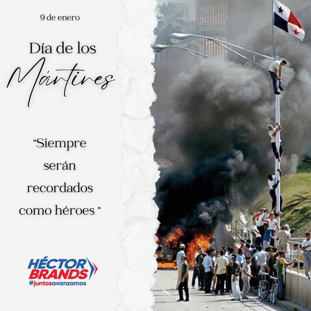 En este día, recordamos con profundo respeto a los mártires del 9 de enero, quienes con valentía y sacrificio se convirtieron en héroes, dejando un legado imborrable en nuestra historia. Su memoria perdura como símbolo de lucha por la libertad y la justicia.

#9DeEnero #60Años