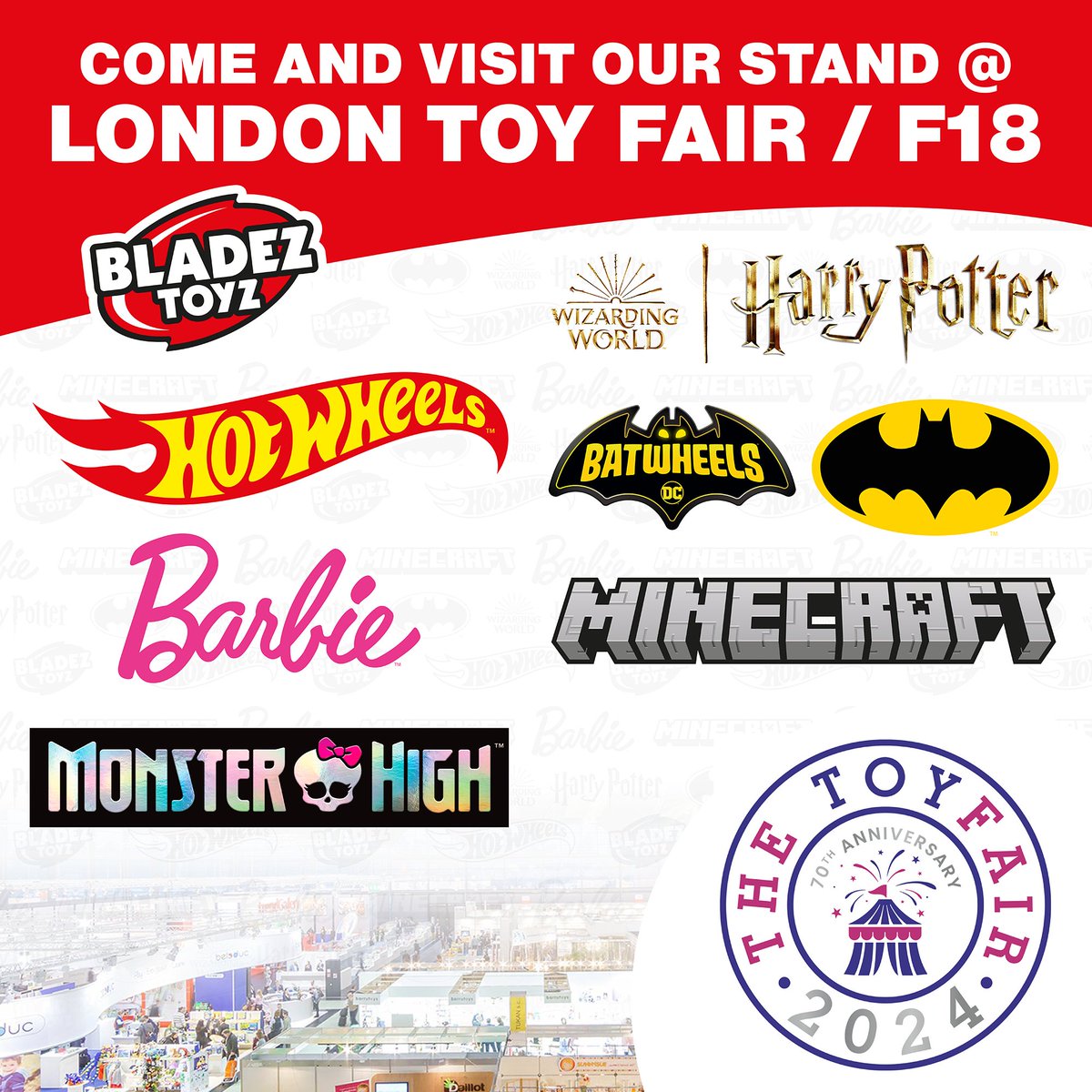 bladeztoyz's tweet photo. Two weeks today until the start of London Toy Fair! 

We can't wait to show off all our exciting new products. If you're heading down there, make sure you pop by the stand and say Hi!

#toyfairlondon #toyfair #toyfairuk #toys #londontoyfair2024 #toyfair2024 #olympia #LTF #LTF2024 https://t.co/dLIC6wscKq