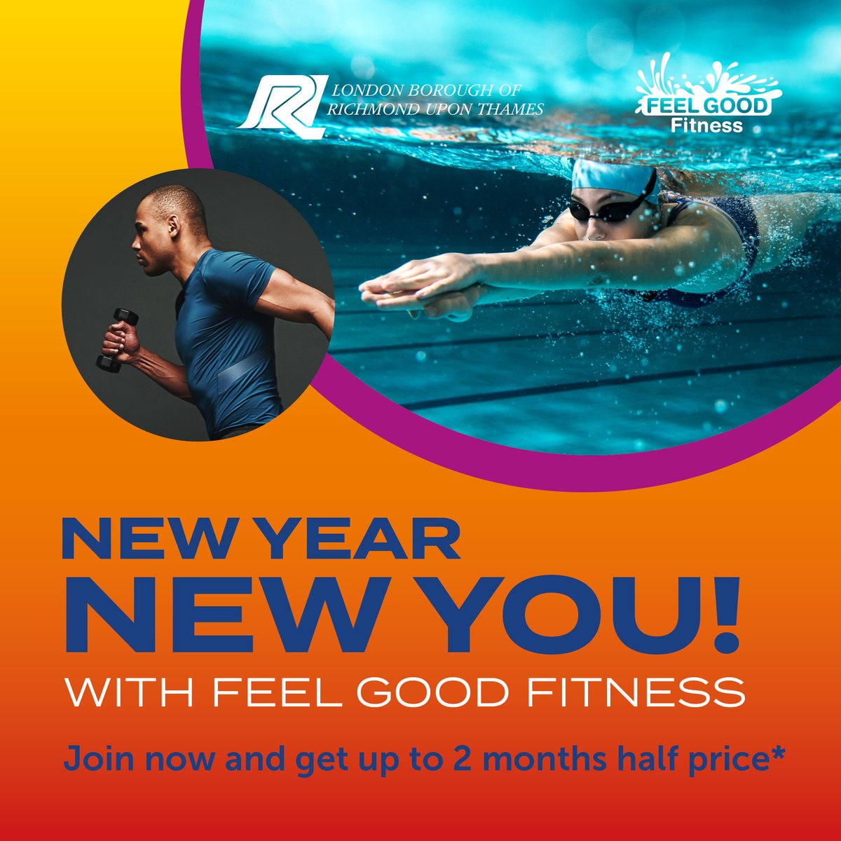 Sign up today and get up to 2 months half price with Feel Good Fitness!  
T&amp;C's apply. Click on the link below or call us on 020 3772 2999 for more information
ow.ly/gCeW50QoH7P