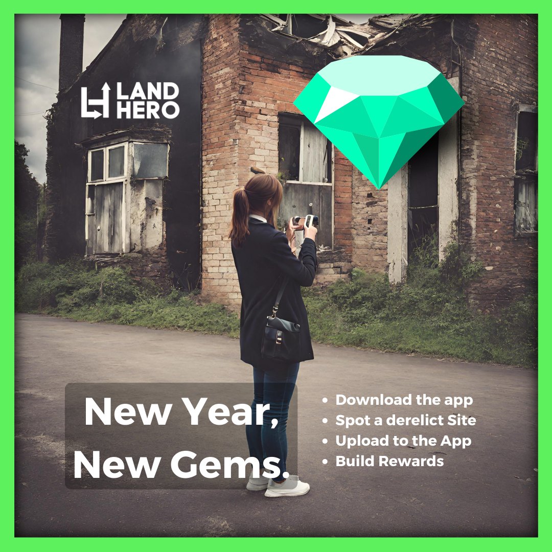 Did you know that Brownfield land covers 5% of the UK? That's the size of Greater London and Birmingham combined!

Download the Land Hero app today and make a difference in your community:

Apple: ow.ly/4xU350NpTUR
Google: ow.ly/JGBp50NpTUL

#LandHero