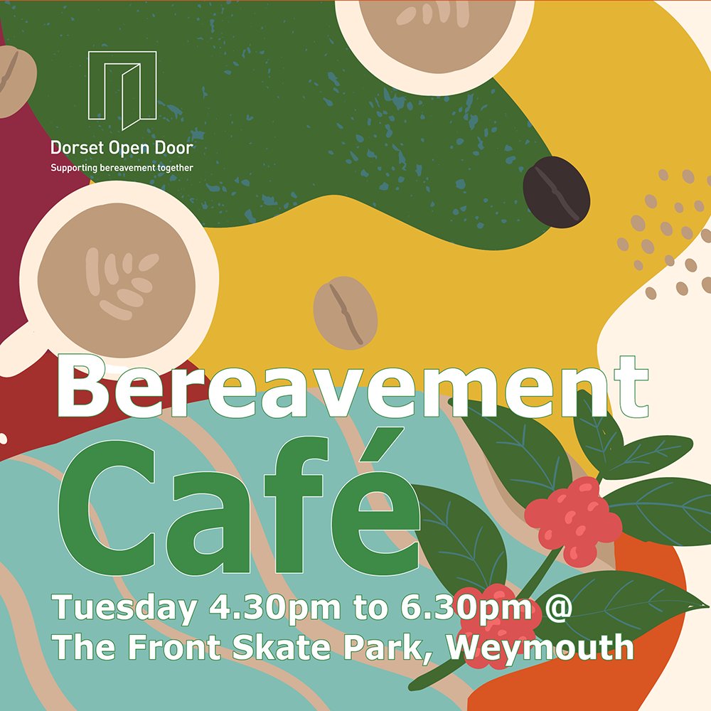DorsetDoor's tweet photo. Today the return of our Bereavement Cafe is at the #frontskatepark on the #WillDoes bus in #Weymouth.  From 4.30-6.30 pm, meet staff from @Mosaic16, @DorsetMHForum and @DorsetYouth 
More info: https://t.co/7bHKSB0aDS #BereavementCafe #Grief #Sadness https://t.co/9IS3bfNw4k