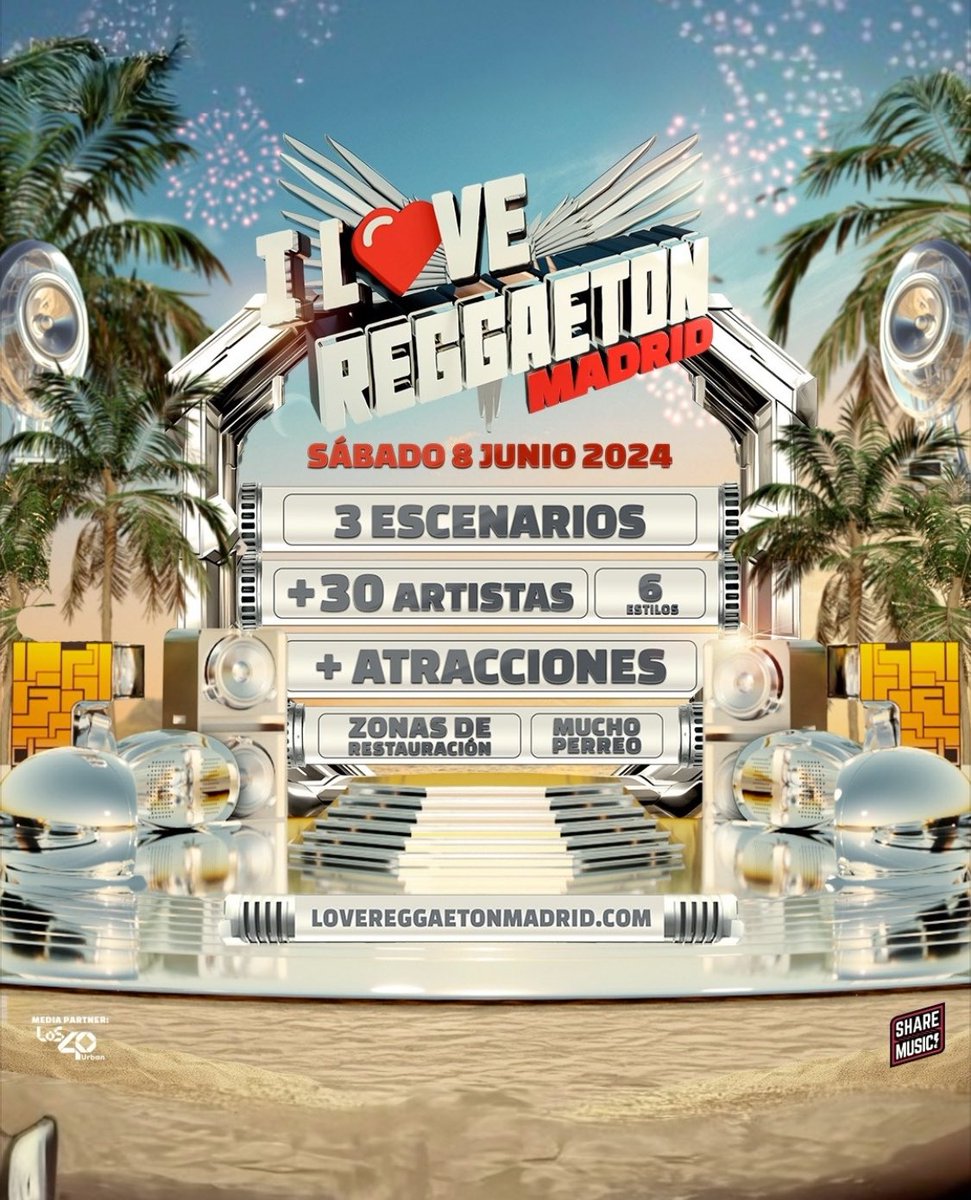 🚨🚨VENDO 2 ENTRADAS I LOVE REGGAETON MADRID 8 de JUNIO🚨🚨