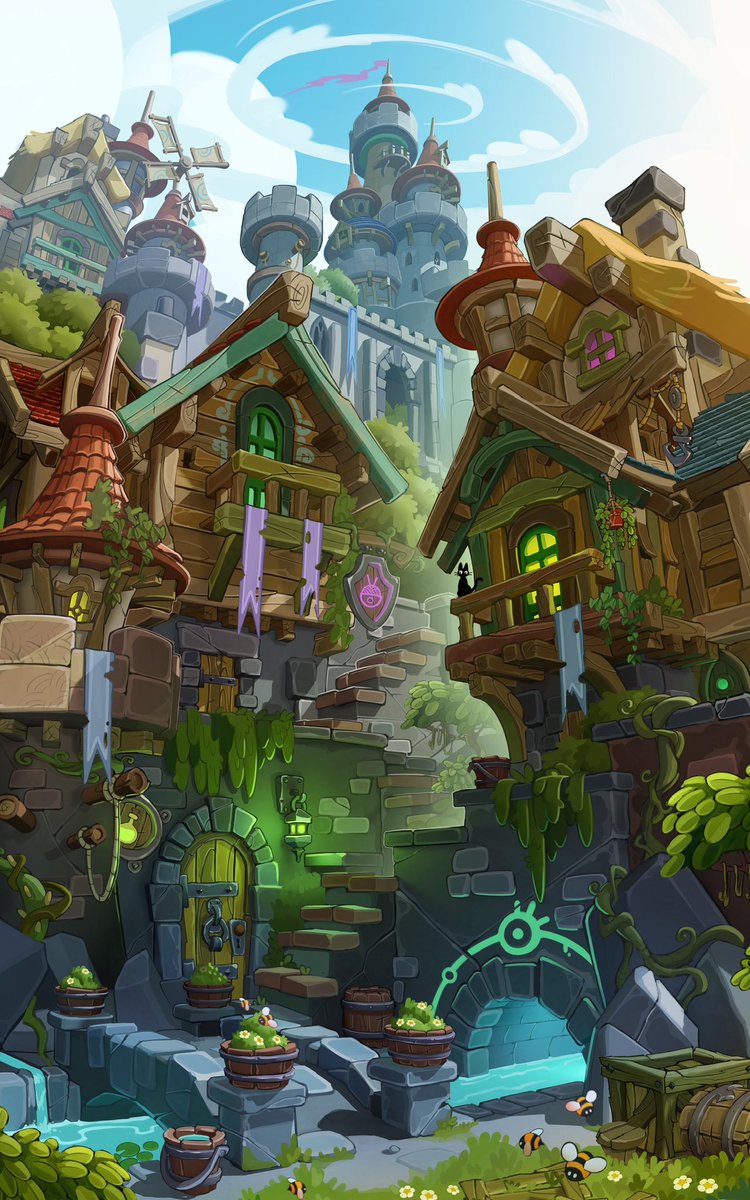 etienne_savoie's tweet photo. Hey #PortfolioDay my name is Etienne Savoie. I’m a french freelance concept artist living in the mountains ❄️. Love stylised shapes, houses, trees, rocks… https://t.co/nvwi0kWPkb https://t.co/OsBPqIfZNi