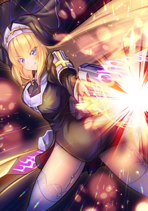 叡智なシャルロットちゃんを描いた後はカッコいいシャルロットちゃんを描かずには居られないッ‼ 