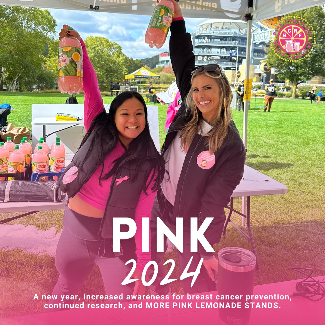 plsc_bcrf's tweet photo. 🌟 PINK 2024 🌟 

A fresh year filled with even more awareness for breast cancer prevention, ongoing research, and, of course, a sea of PINK LEMONADE STANDS. 

Let's make it a year to remember! 💕🍋 

#Pink2024 #BreastCancerAwareness #MakeAStand #BeTheEnd https://t.co/HAZ9eIteeC