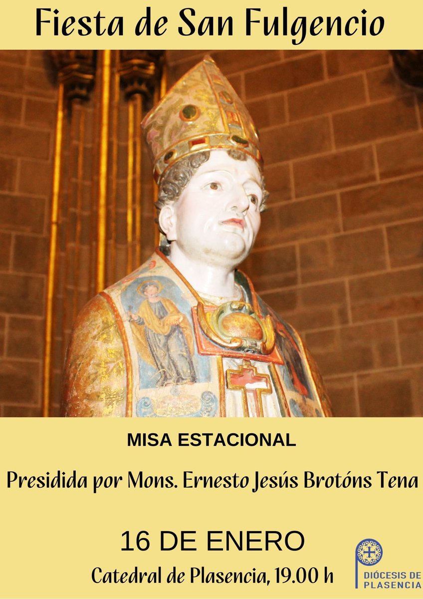 La diócesis celebra a su patrón en el Año Jubilar

El 16 de enero se celebra la 𝐟𝐞𝐬𝐭𝐢𝐯𝐢𝐝𝐚𝐝 𝐝𝐞 𝐒𝐚𝐧 𝐅𝐮𝐥𝐠𝐞𝐧𝐜𝐢𝐨, patrón de la Diócesis (junto a su hermana Santa Florentina) y de la ciudad de Plasencia.

📷i3d.me/Og_d3w