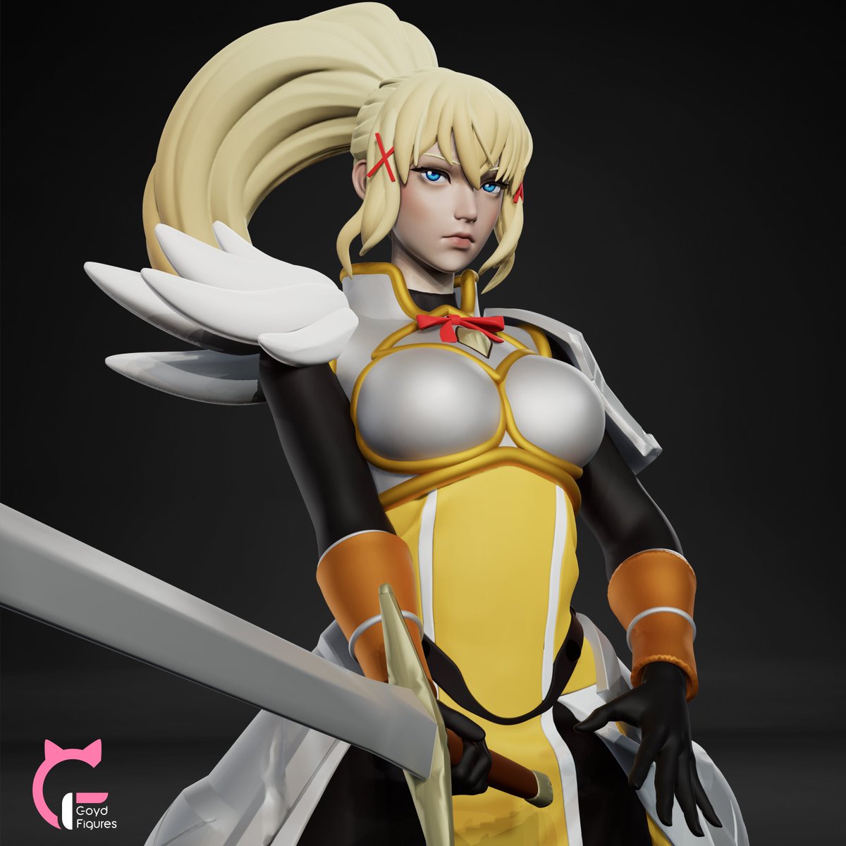 GoydFigures's tweet photo. Meet the brave yet clumsy knight Darkness from Konosuba and join her in this wacky journey!! 🌑🗡️ (Available until January 31st)

https://t.co/6fvIBf9Asu

Thanks for your support!💜

•
•
•

#Darkness #Konosuba #anime #manga #Goydfigures #3Dprint #3dmodeling #STL https://t.co/GpoZGbSQr2