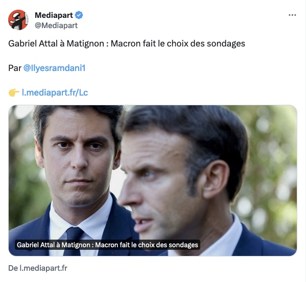 Nain_Portekoi's tweet photo. Choisir le plus jeune de la bande en espérant que ce soit celui sur lequel Médiapart a le moins de dossiers ça peut paraître une bonne idée.
On va vite voir si ça marche. https://t.co/hZ6pmAnE6M