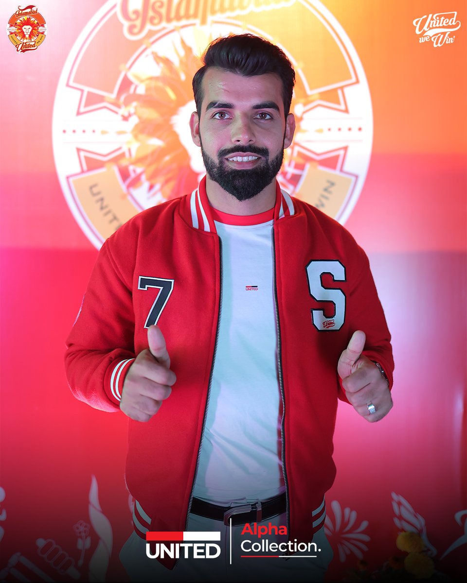 IsbUnited's tweet photo. 🔴⚪️ Elevate your look with the Alpha Red Jacket, as styled by Captain Shadab Khan. 

Be bold, be stylish. Grab yours today and step into the spotlight! 🦁

Shop now: https://t.co/upScKpLlfR

#WearUnited #TheAlphaCollection #SportMeetsFashion https://t.co/fEGzsDeyQx
