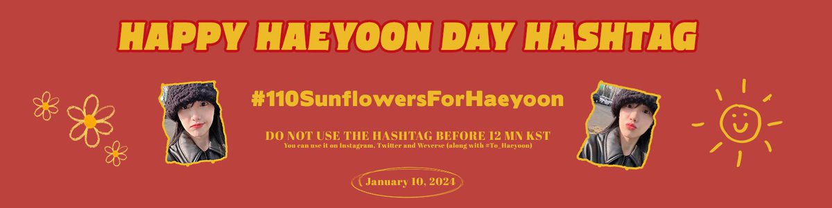 CherryBulletInt's tweet photo. 🌞🌻 #HAEYOON's Birthday Hashtag 🌻🌞

See you later at 12 midnight (KST) onwards!
#CherryBullet #체리블렛 #해윤 @cherrybullet https://t.co/kpji3Ae9pE