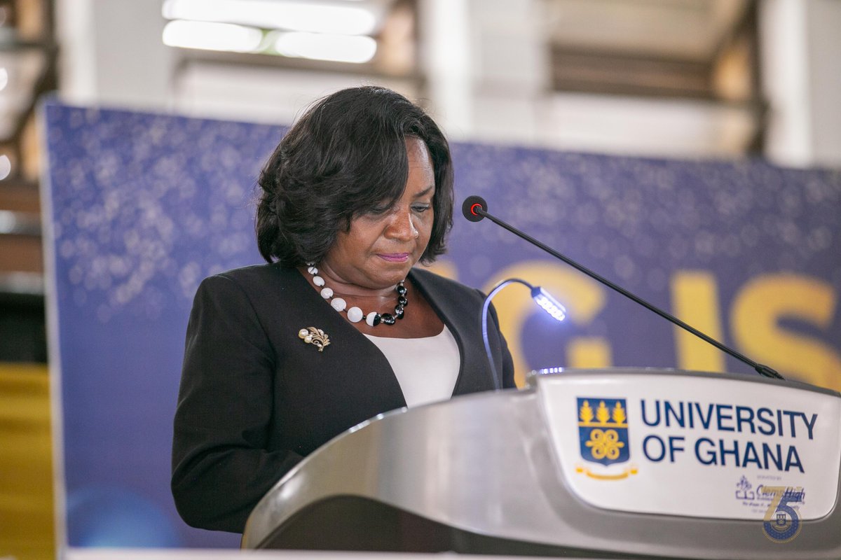 UnivofGh's tweet photo. "In a developing country like Ghana, the strategic adoption and integration of technology can bridge infrastructure gaps, empower communities, and contribute to sustainable progress." 

Chairperson's Remarks by Justice Barbara F. Ackah-Yensu at #UGANYSC 
 
#UGANYSC 
#UGIS75 https://t.co/NuJZAWOk2Y