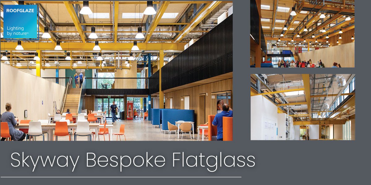 Designed by the award-winning architects Grimshaw.

110 Skyway bespoke Flatglass rooflights, covering an area of 320 square meters.

View our case studies ➡️roofglaze.co.uk/roofglaze-proj…

📷- Paul Raftery
🏠- <a href="/GrimshawArch/">Grimshaw Architects</a> 
🔩- Skyway Bespoke Flatglass Manufactured by Roofglaze