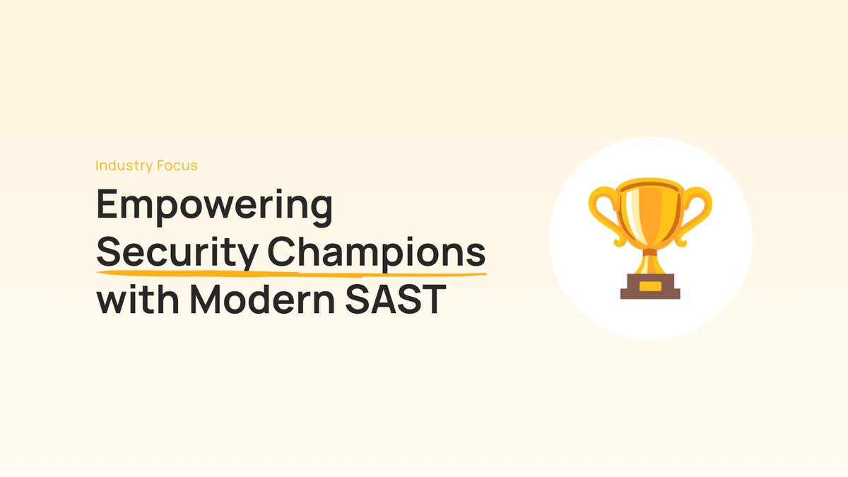 Just out on our blog: How modern SAST empowers Security Champions in software development! 🔒 Dive into #SAST's role in enhancing #CyberSecurity and #DevSecOps.   
🔗bearer.com/blog/empowerin…