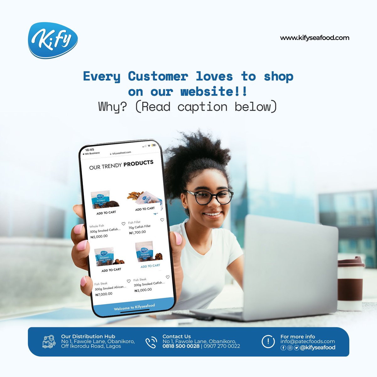 kifyseafood's tweet photo. ✅Massive discount available on all cartons and bulk orders 😃🎉

✅We ensure direct delivery to your doorstep 🚚

✅Free delivery on items worth over N100,000🎉
•
•
To order ;
📌 Shop on our website (link in bio) 
📌 Visit the nearest supermarket store 

#smokedcatfish https://t.co/Bf2reyvpZt