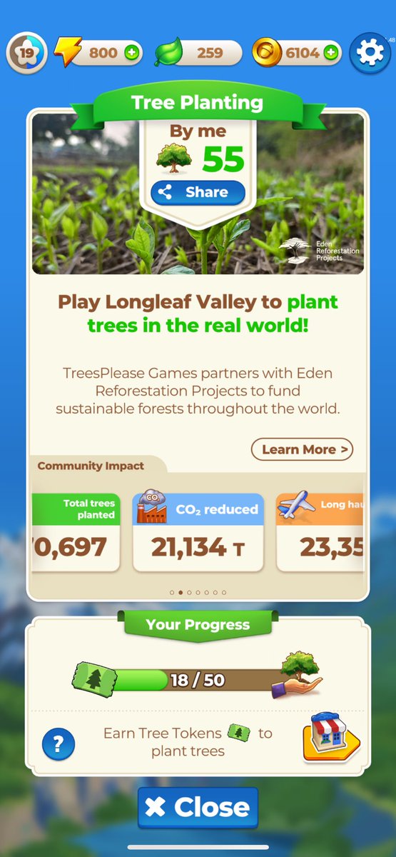 Moonemis's tweet image. I highly recommend this phone game @longleafvalley they partnered up to help plant trees irl; I have helped plant 55 trees by just playing &amp;amp; maybe spending money 😂 I don’t normally spend money on phone games.. but hey this is going towards a good cause! I really love this! 🧡