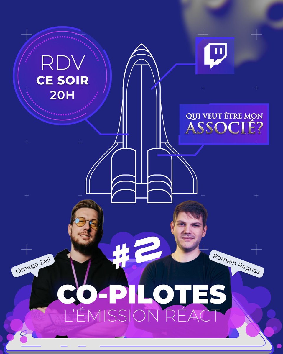 LE

DEUXIÈME

DÉCOLLAGE

EST

CE

SOIR

À

20H

🎫 twitch.tv/launchr_tv

Ton passeport est à jour ? 👀