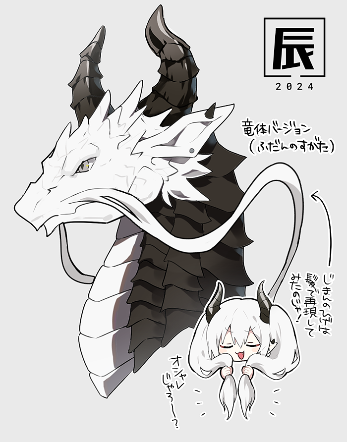 普段は竜の姿だといいな…の図 