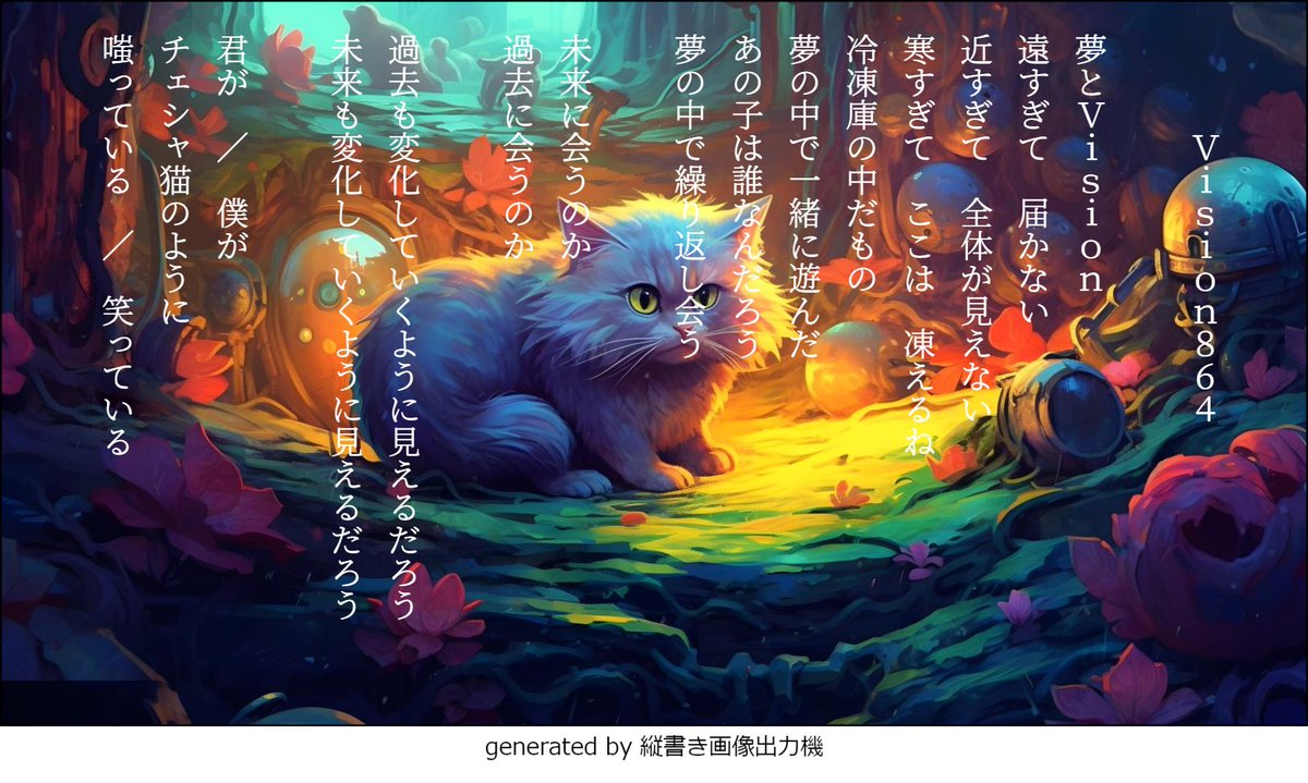 #へちゃの詩

「Vision864」

背景画像の著作権表示
jp.freepik.com/free-photo/fan…>著作者：vector_corp／出典：Freepik