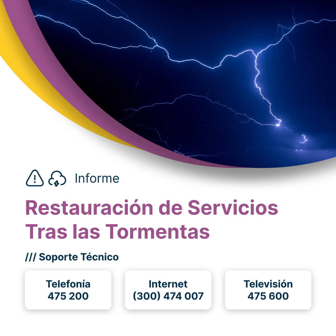 Cooptelmerlo's tweet photo. Debido  a las tormentas  ocurridas durante el fin de semana, que  provocaron grandes inconvenientes en los tendidos de cables. Nuestro equipo de la Cooperativa Telefónica Merlo se encuentra abocado, desde el día sábado, al restablecimiento de los servicios.
 #cooptelmerlo https://t.co/0OyqWbaTpN