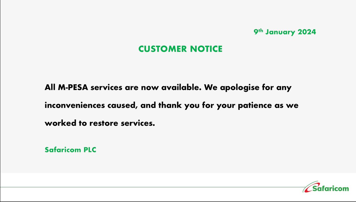 Safaricom PLC tweet media