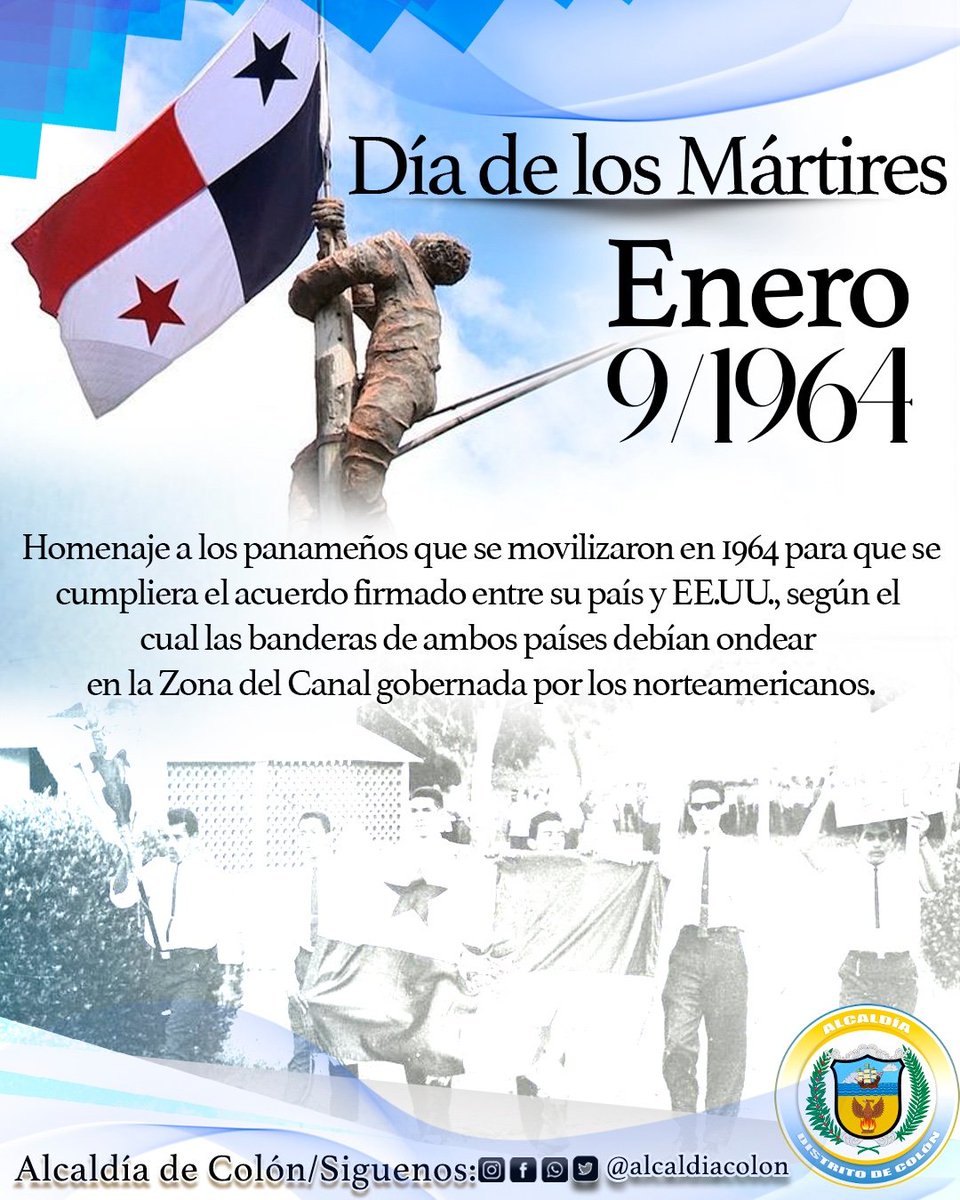 Recordando a nuestros Mártires de la gesta patriótica del  9 de Enero de 1964.