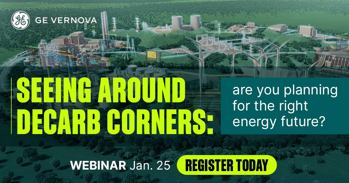 Don't miss our new #webinar, “Seeing Around Decarb Corners: Are You Planning for the Right Energy Future?” where we will discuss how to approach #decarbonization #energy projects and discover strategies to lower your #Carbon Footprint.

Register here! bit.ly/48r4zKH