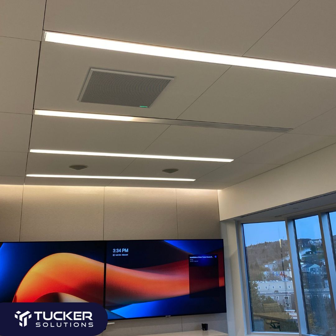 TuckerSolution's tweet photo. Dual displays, Microsoft Teams Room simplicity, and the latest in audio technology?! It’s an AV enthusiast's dream!

Need a boardroom solution? Email us: info@tuckersolutions.ca

#TuckerSolutions #avsolutions #av #proav #avtweeps #avindustry #boardroom #SharpNEC #Poly https://t.co/4IjrlEKKWM