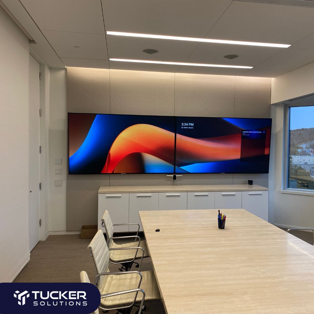 TuckerSolution's tweet photo. Dual displays, Microsoft Teams Room simplicity, and the latest in audio technology?! It’s an AV enthusiast's dream!

Need a boardroom solution? Email us: info@tuckersolutions.ca

#TuckerSolutions #avsolutions #av #proav #avtweeps #avindustry #boardroom #SharpNEC #Poly https://t.co/4IjrlEKKWM
