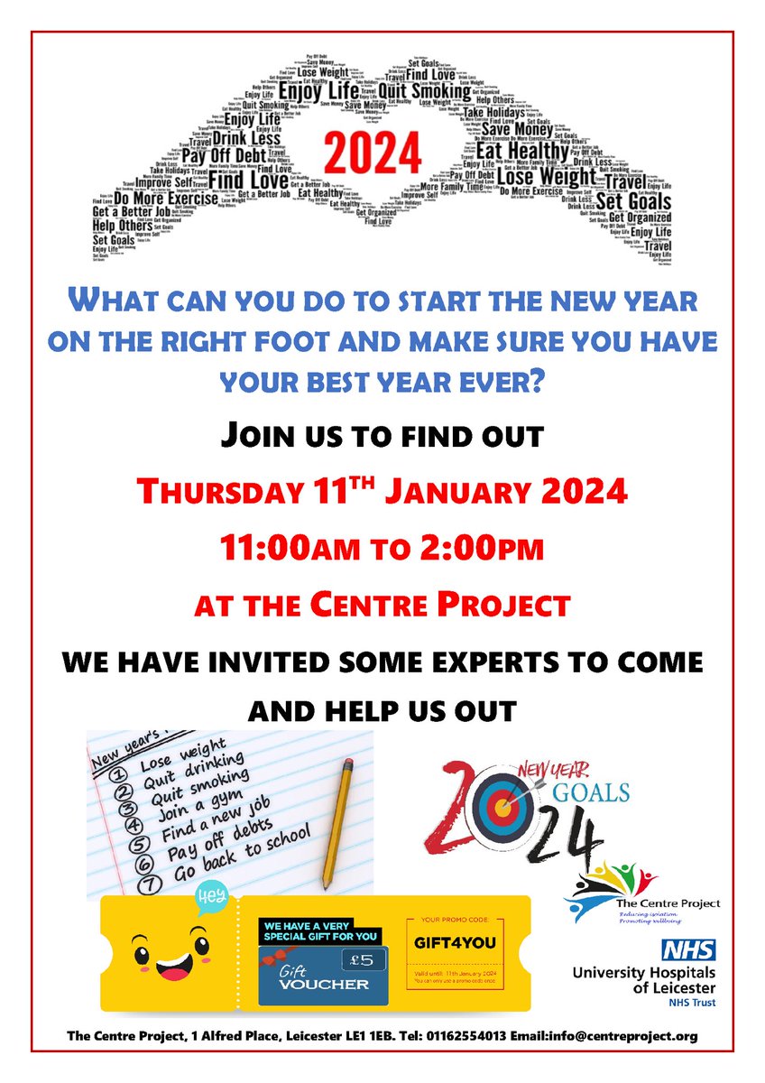 Hey guys. Just a reminder that on Thursday from 11am we will be having an event to help you kickstart your year to the fullest! Pop down to talk to some experts and get some advice on different perspectives, we look forward to seeing you then!