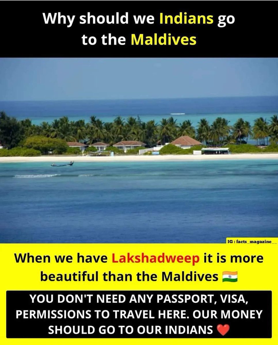 KalpeshPBJP's tweet photo. #supportlakshadweep
#Indianstourism
#ModiInLakshadweep
#supportnation
@narendramodi https://t.co/p9MlNups3R