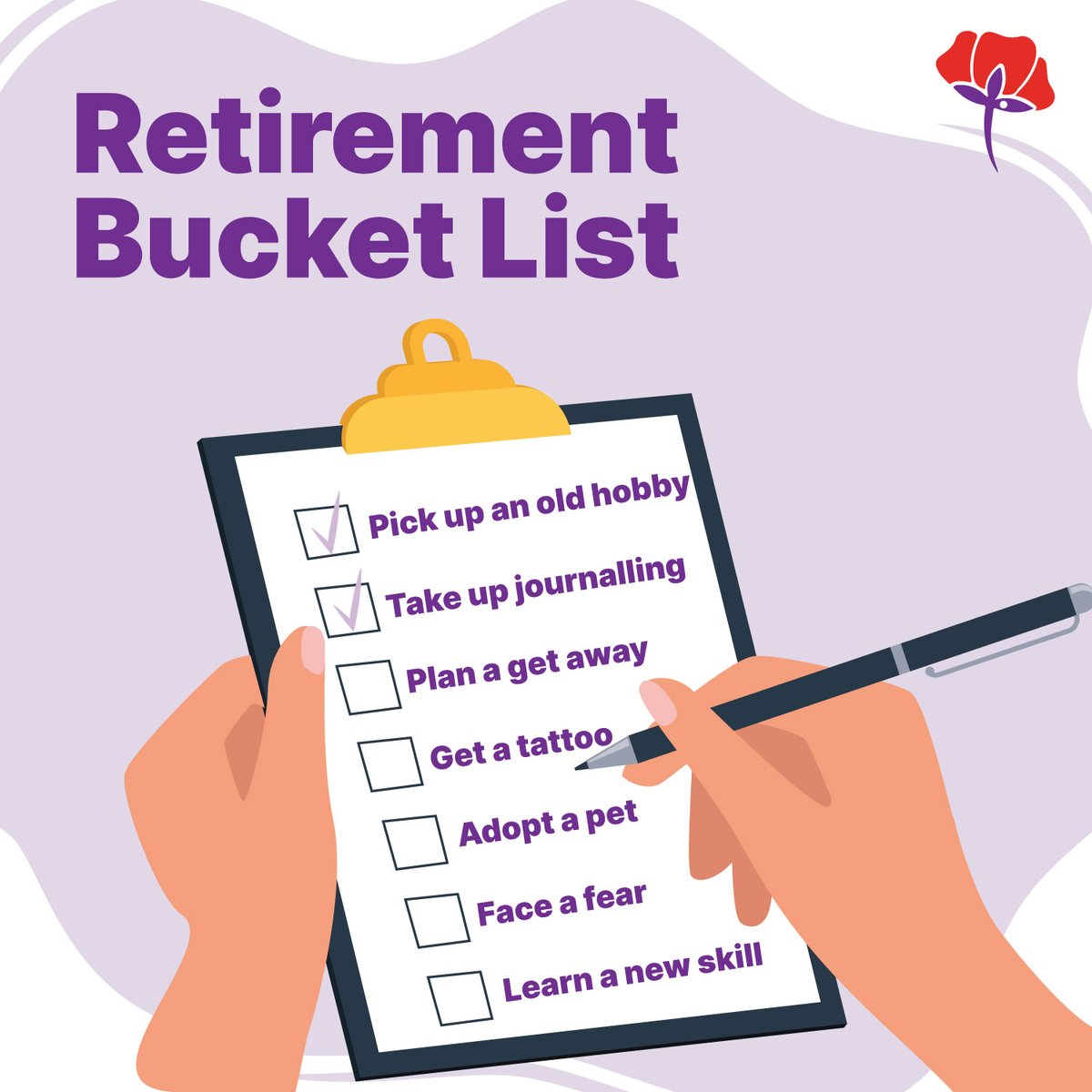 Retirement is not an end, but a new beginning full of endless possibilities! From exploring new destinations to pursuing long-awaited hobbies, create the ultimate retirement bucket list. Share your aspirations with us below! #RetirementBucketList #NewBeginnings