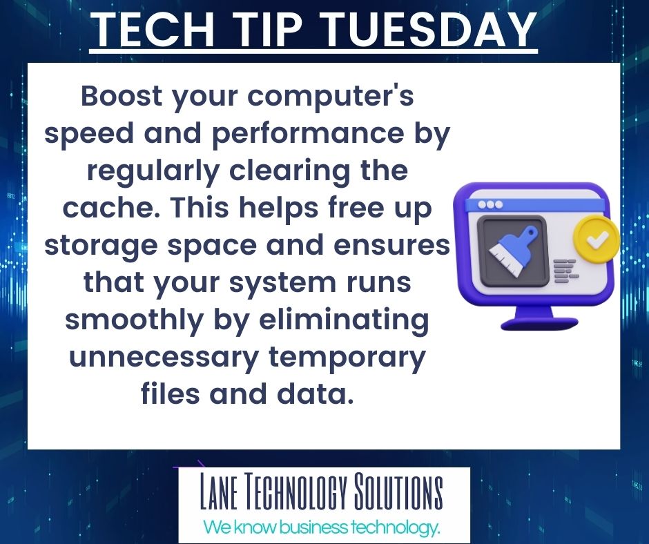 PartnerWithLTS's tweet image. It&apos;s time to clear your cache! Check out our #techtiptuesday...

#techsolutions #Lanetech #techtips #winterparkfl