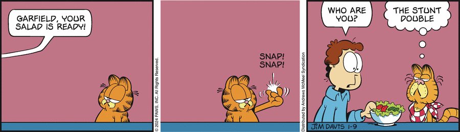 Daily Garfcast on X: "Garfield by Jim Davis for Tue, 09 Jan 2024  https://t.co/BniFvF3HRX" / X