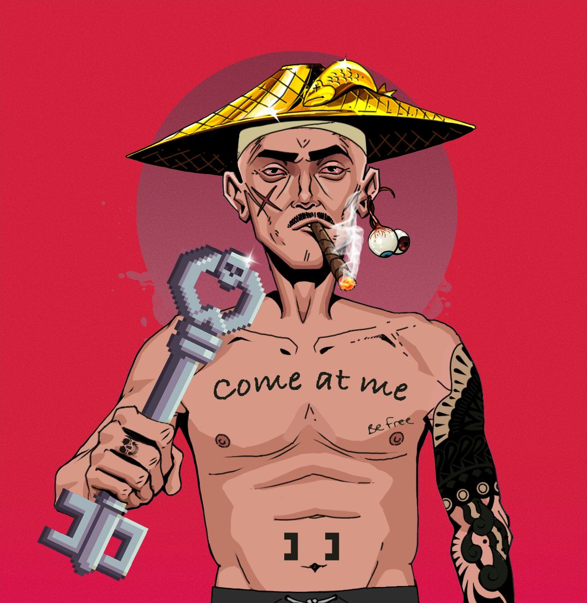 Samwise85nft's tweet photo. Come at me! 
Wen?

@cryptoundeads @dollarr @DegenDojoArt https://t.co/f4Jf3fhz0c