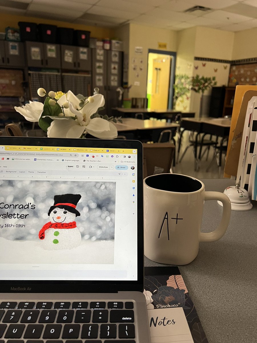 There’s something about sitting in a quiet classroom early in the morning before a hectic day of teaching begins. It’s magical. 💗