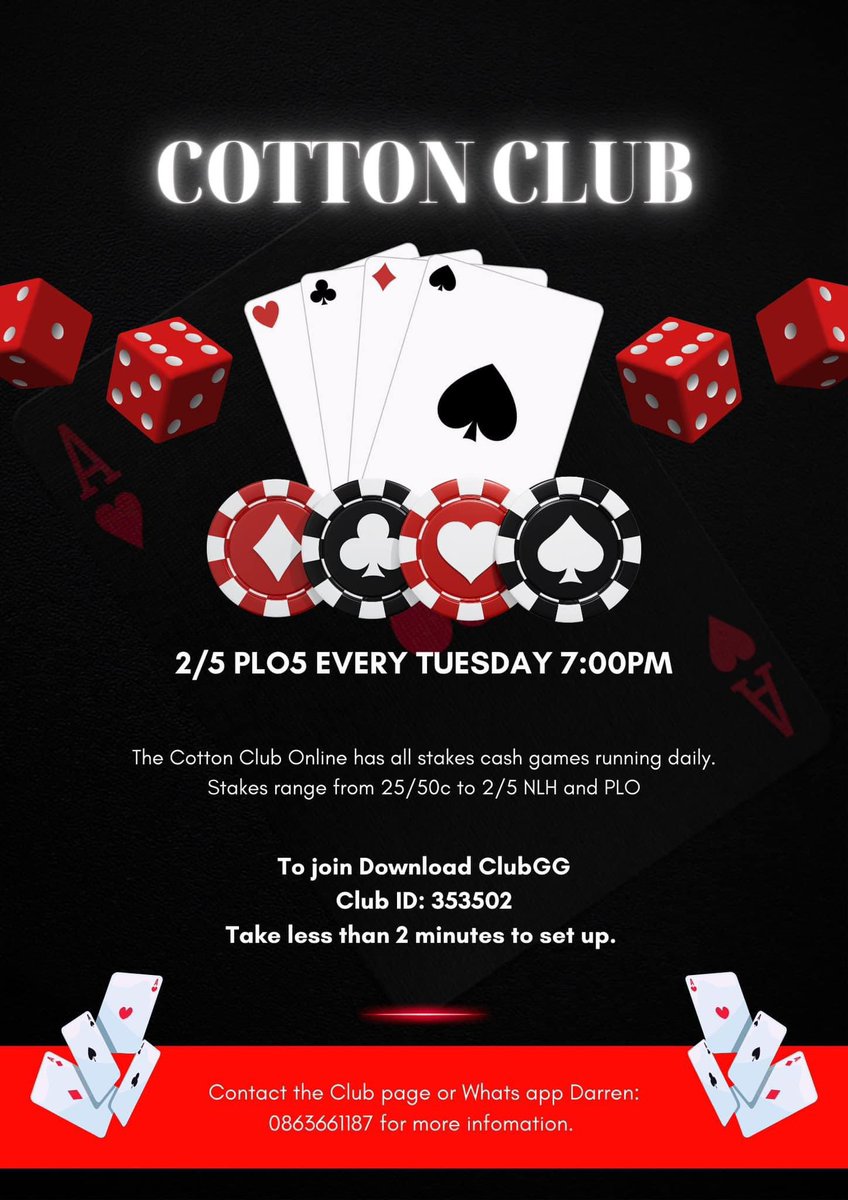 Tonight , action guaranteed, big pots! Download ClubGG , join club 353502. All stakes available ♣️♦️♠️♥️
