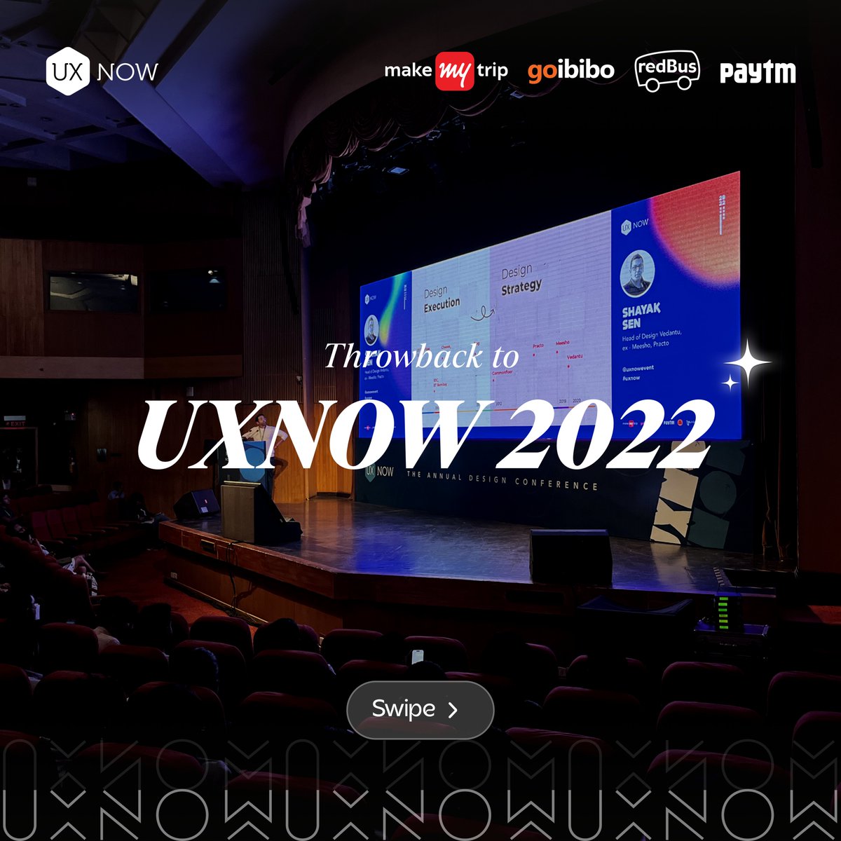 uxnowevent's tweet photo. Are you ready to dive into the UX madness once again? Throwback to the epic moments of UXNOW 2022 – where design dreams came true! 😎🎉
Get ready to relive the excitement and brace yourself for an even crazier ride this year! 🚀
#UXNOWFlashback #designfiesta #areyouexcited #uxnow #uxnow2024 #flashback #design #conference #uxdesign #ux #ui #product #productdesign #event
