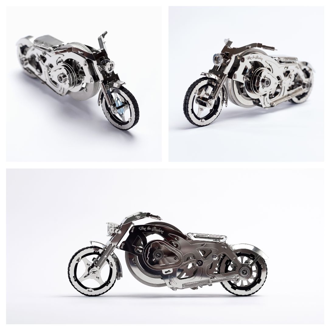 Time4machine_de's tweet photo. Entdecke die Faszination der Technik mit dem #ChromeRider von @Time4machine_de !🏍️Dieses beeindruckende metallische #Modell vereint handwerkliche #Präzision und #Technikliebe auf einzigartige Weise.
🎁 Bestelle den "Chrome Rider" jetzt https://t.co/mFqtMtTjJD. #Time4Machine #DIY https://t.co/uEpdZsGCV4