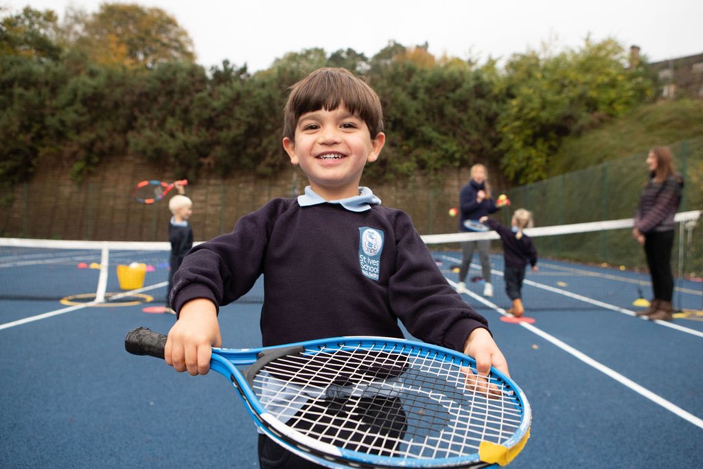 Some regard tennis as a Summer sport.  Not us at St Ives! We play all year round &amp; love doing so.  In fact, tennis is so popular, 85% of our school pupils have tennis lessons every week! 

#tennis #prepschooltennis