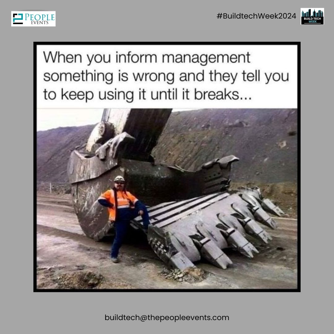 BuildtechWeek24's tweet image. Pov: Just listen to the management. 😂🧱⛏️
Follow for more such content. 😊👇
#buildtechweek #globalevents #thepeopleevents #barcelona #spain #bim #civil #texasconstruction #concrete #technology #constructionworker #constructiontechnology #constructionindustry #construction