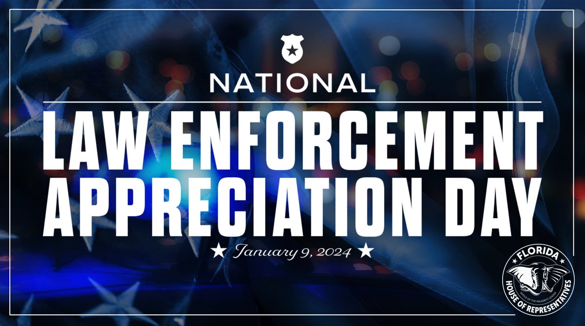 On National Law Enforcement Appreciation Day, let's take a moment to reflect on the service and sacrifice of the brave men and women who keep our communities safe.🚔